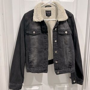 Fashion Fur black jean jacket